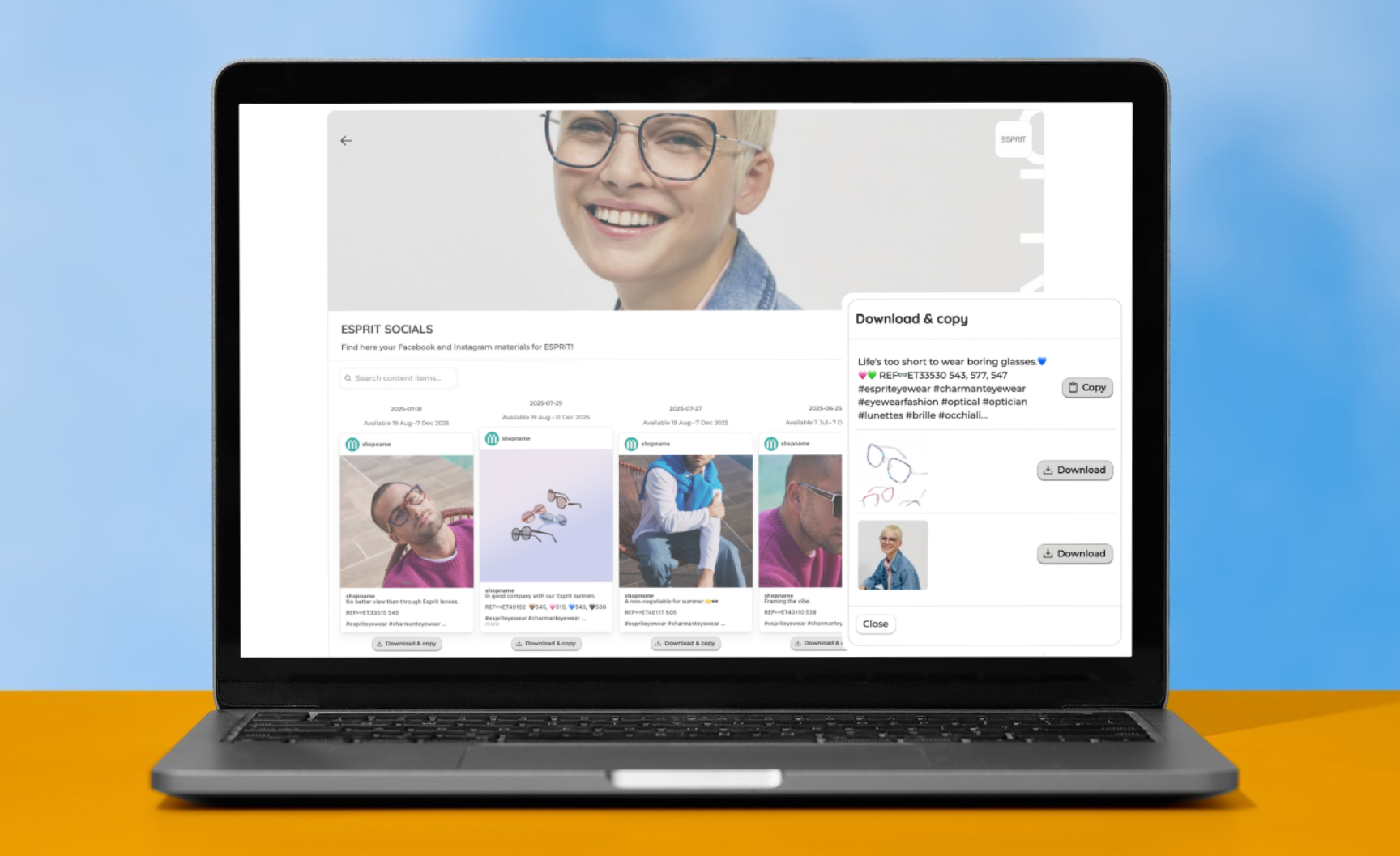 The Brand Portal in action